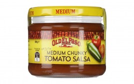 Old El Paso Medium Chunky Tomato Salsa  Glass Jar  300 grams